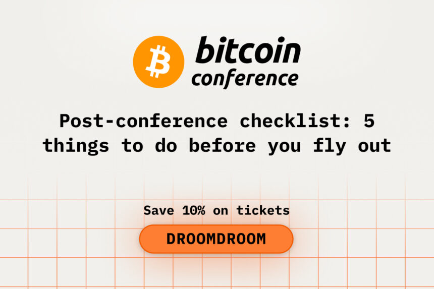 Post-conference checklist_ 5 things to do before you fly out